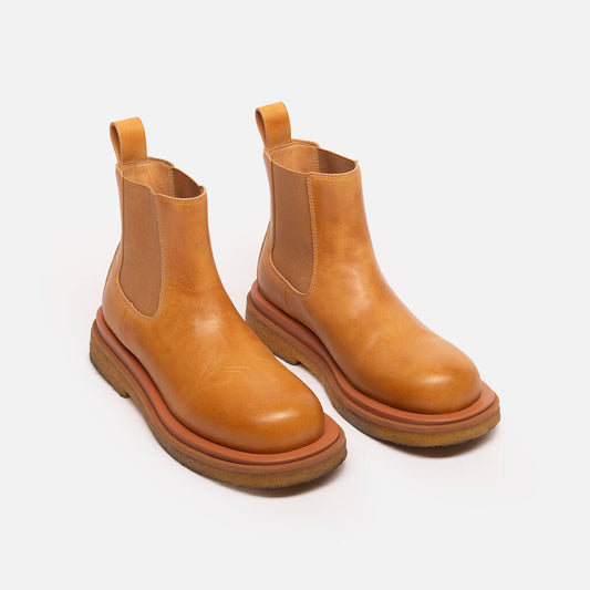 Bottega Veneta Brown Leather Ankle Boots