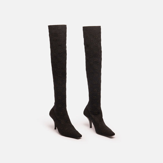 Gucci Stretch Knit Tall Boot