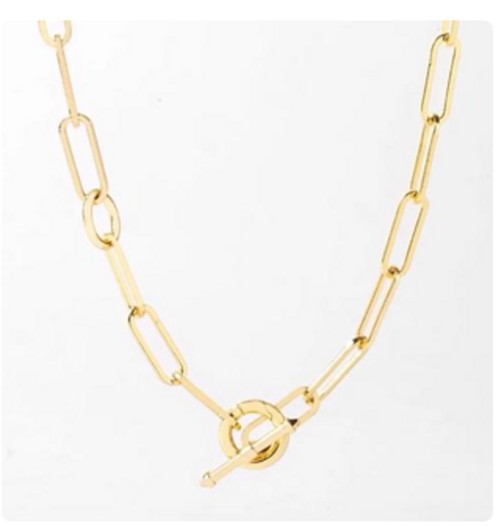 CONVERTIBLE PAPERCLIP CHAIN YG