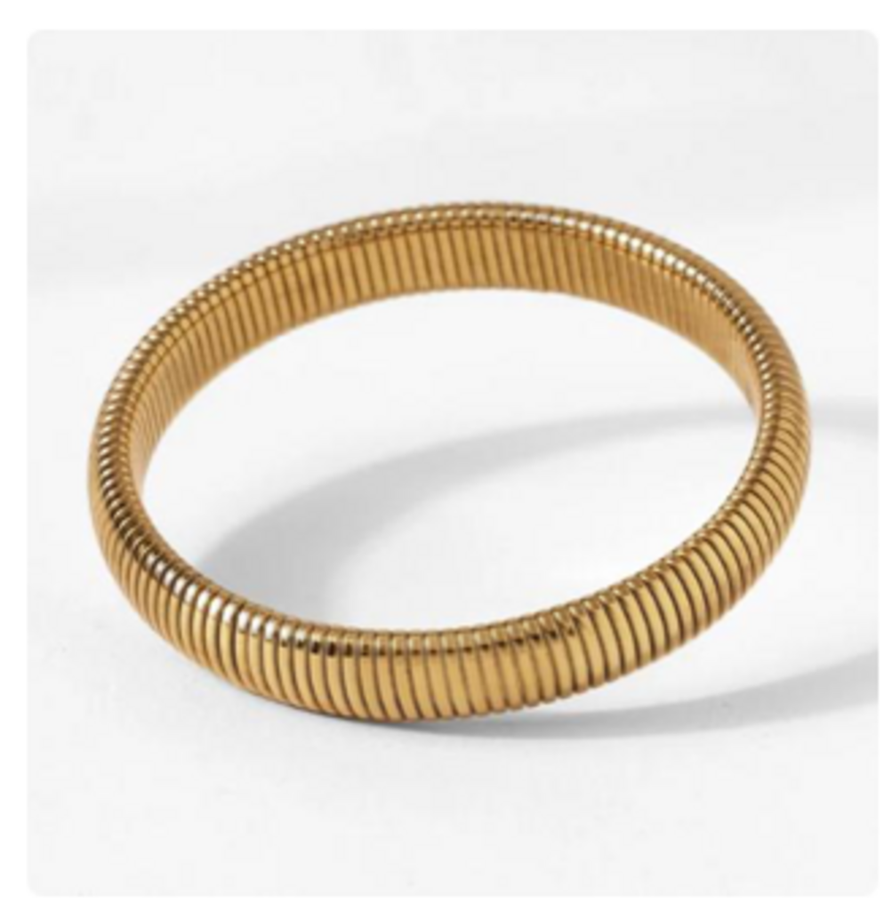 GOLDEN COIL STRETCH BRACELET YG