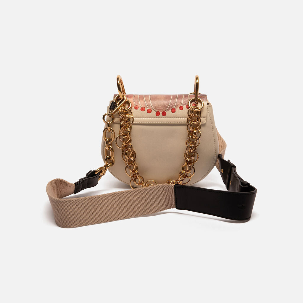 Chloe Multi Print Leather Mini Bijoue Eyes Crossbody