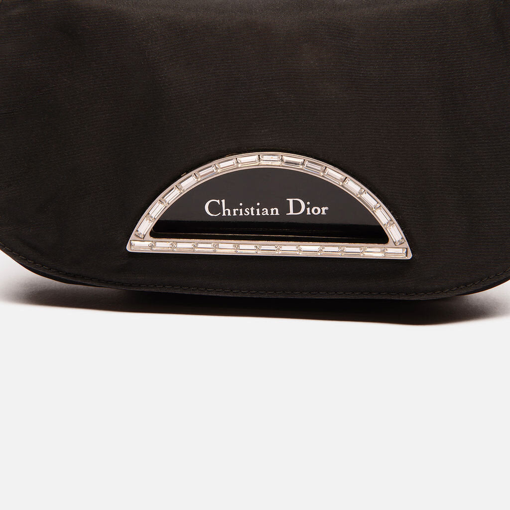 Dior Black Malis Pearl Shoulder Bag