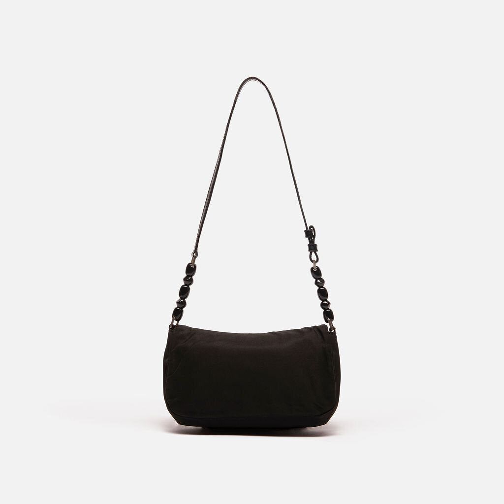 Dior Black Malis Pearl Shoulder Bag