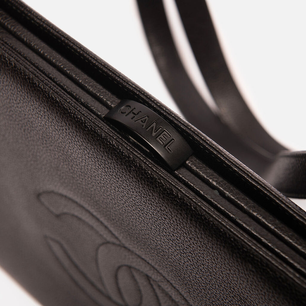 Chanel Black Caviar Shoulder Tote