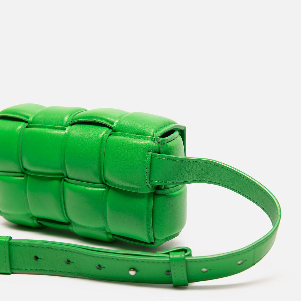 Bottega Green Intrecciato Cassette Bag