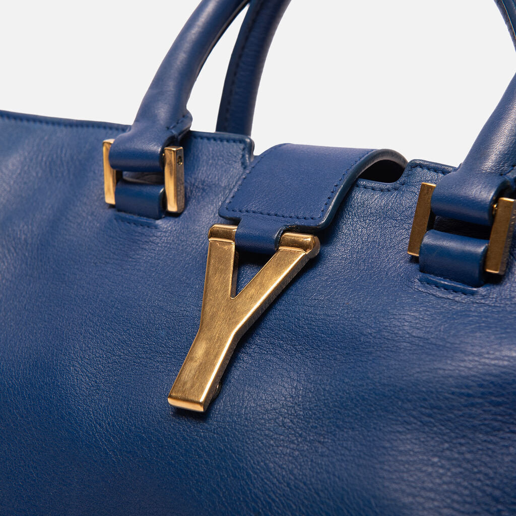 Saint Laurent Blue Cabas Y Tote