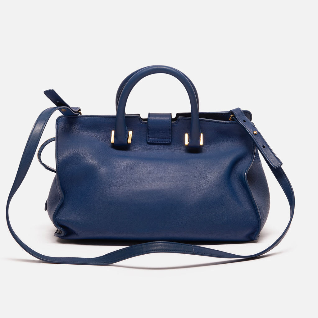 Saint Laurent Blue Cabas Y Tote