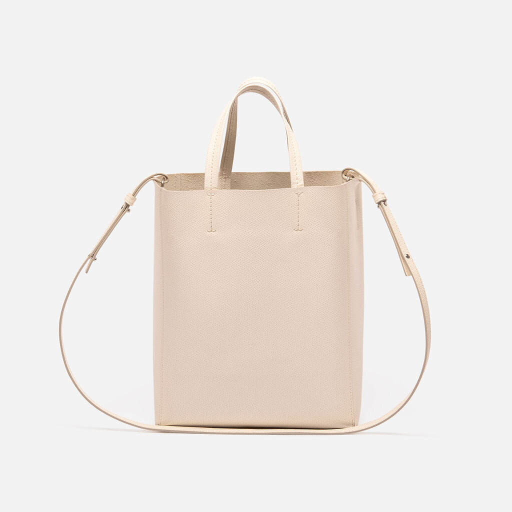 Celine White Small Vertical Cabas Tote
