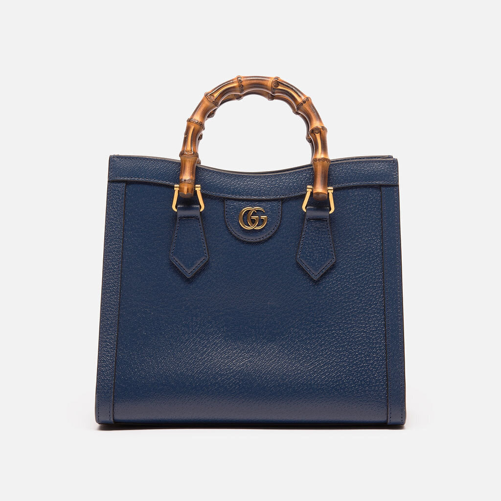 Gucci Dark Blue Diana with Bamboo Handle