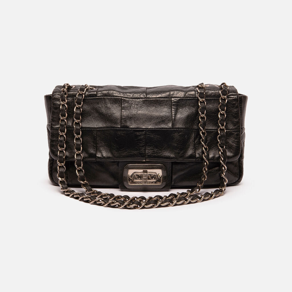 Chanel Black Leather Chain Reissue Bag
