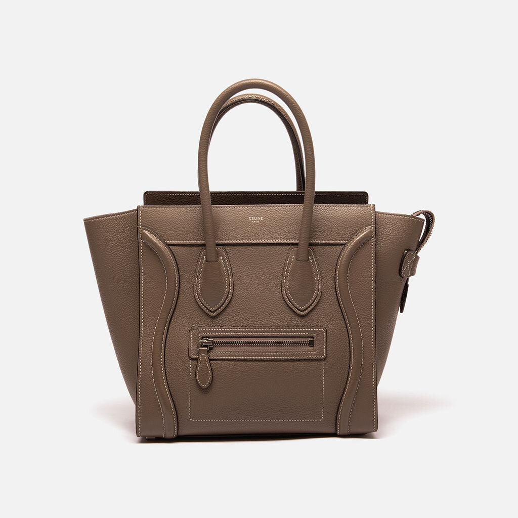 Celine Gray Micro Luggage Tote