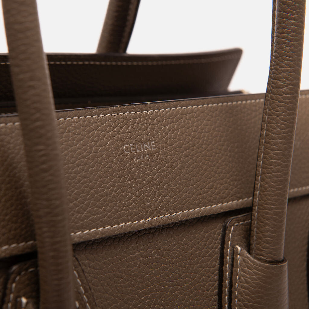 Celine Gray Micro Luggage Tote