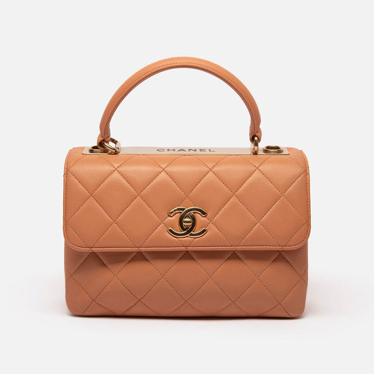 Chanel Caramel Quilted Trendy with Detachable Chain