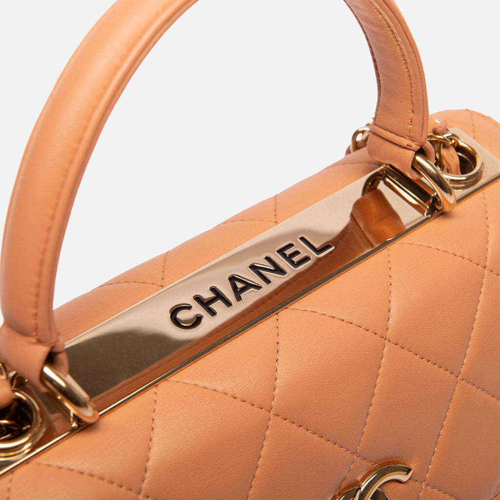 Chanel Caramel Quilted Trendy with Detachable Chain