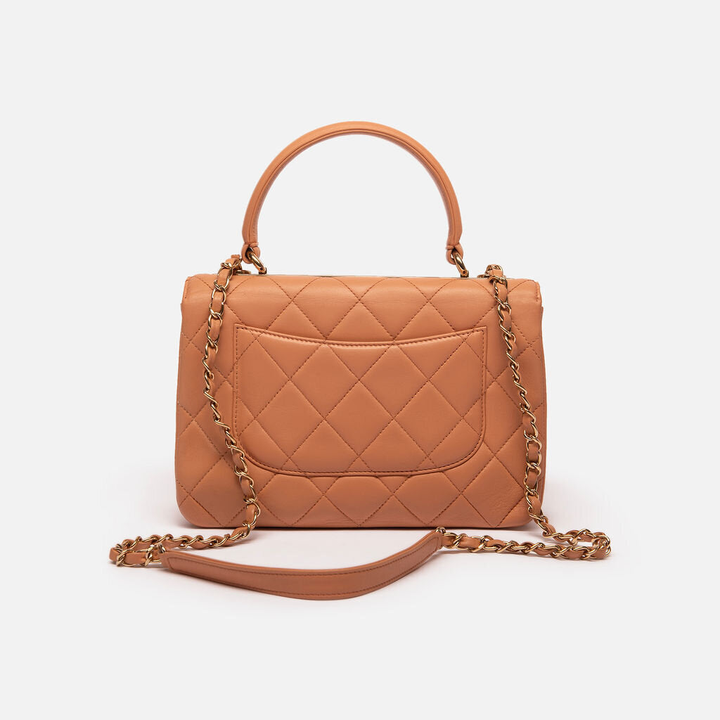 Chanel Caramel Quilted Trendy with Detachable Chain
