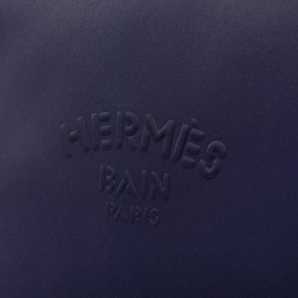 Hermes Navy Neoprene Pouch