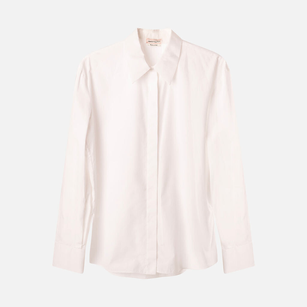 Alexander McQueen White Button Down Cotton Shirt