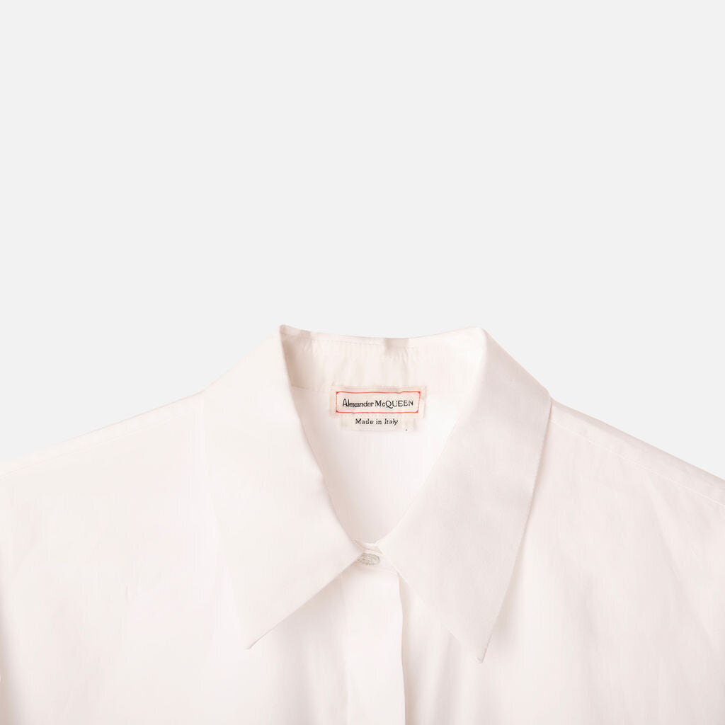 Alexander McQueen White Button Down Cotton Shirt