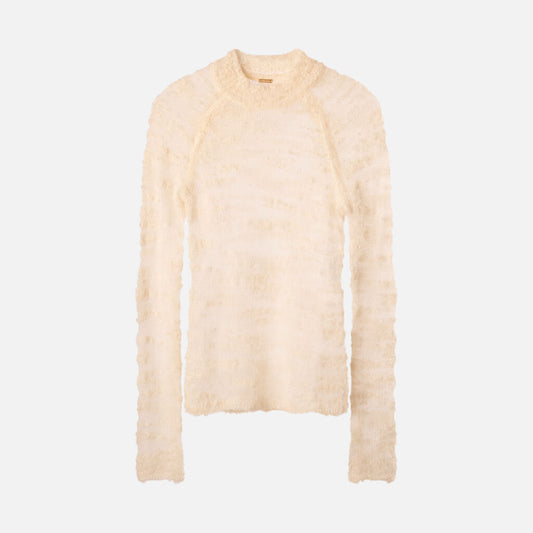 Cult Gaia Cream Mohair Blend Sweater