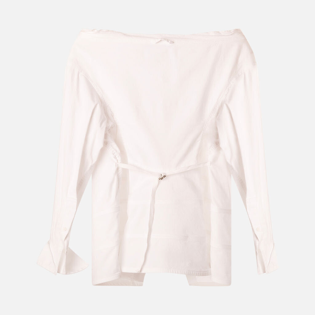 Jacquemus White Cotton Blouse Top