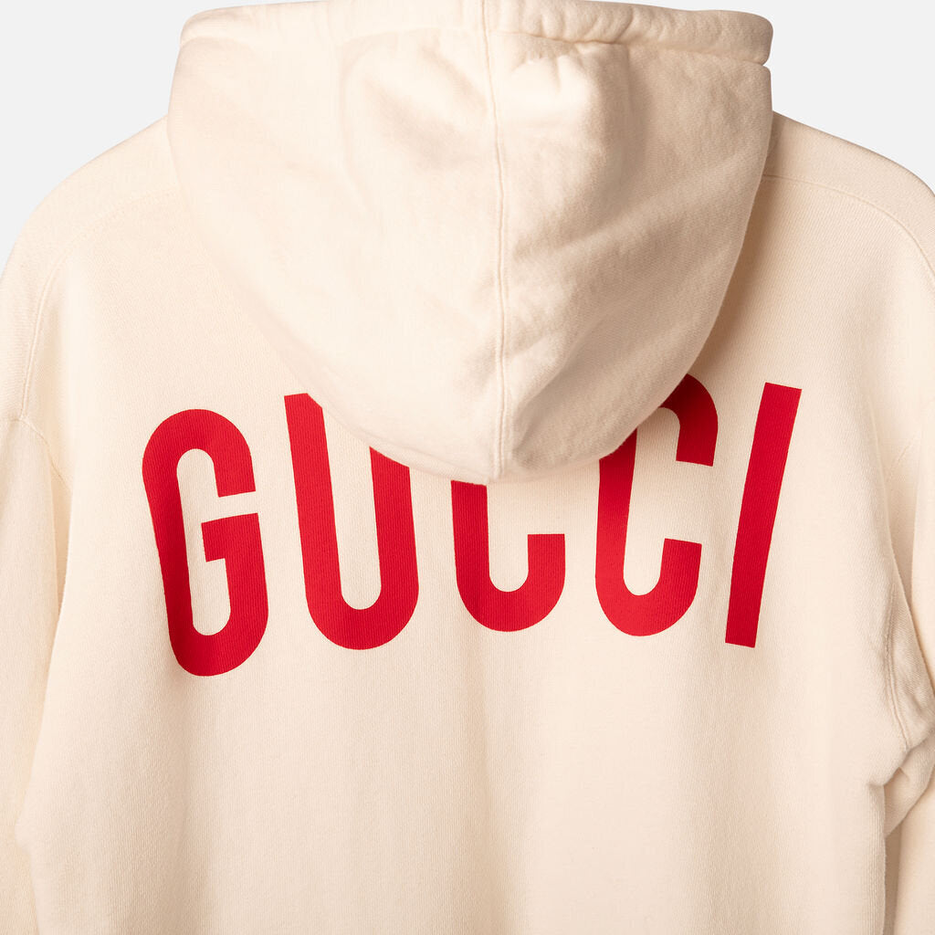 Gucci Cream Cotton Graphic Sweatshirt