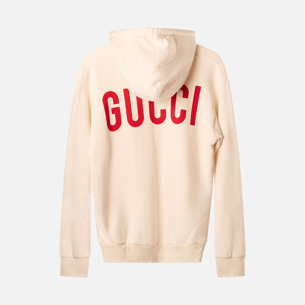 Gucci Cream Cotton Graphic Sweatshirt