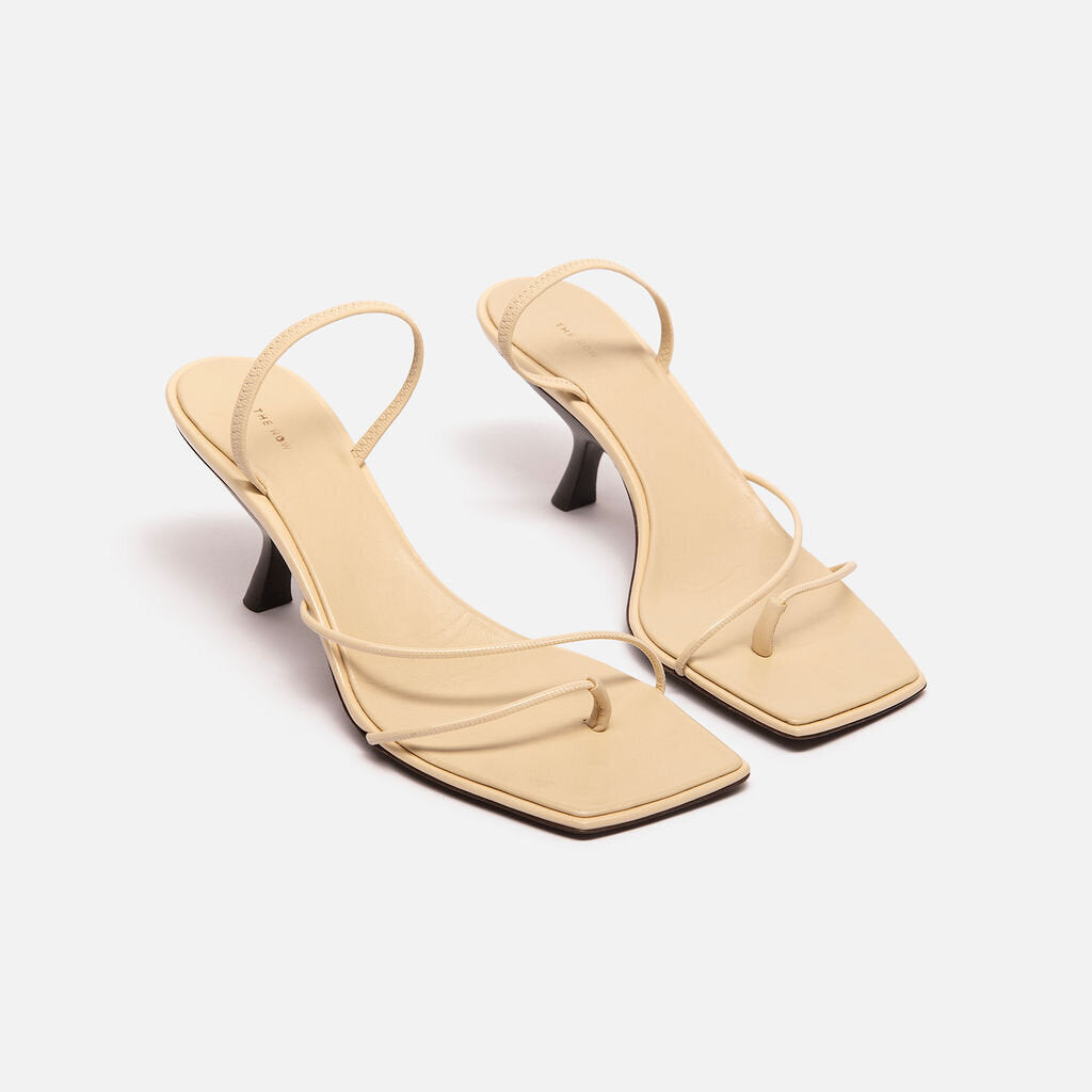 The Row Cream Strappy Sandal