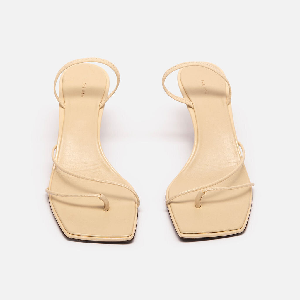 The Row Cream Strappy Sandal