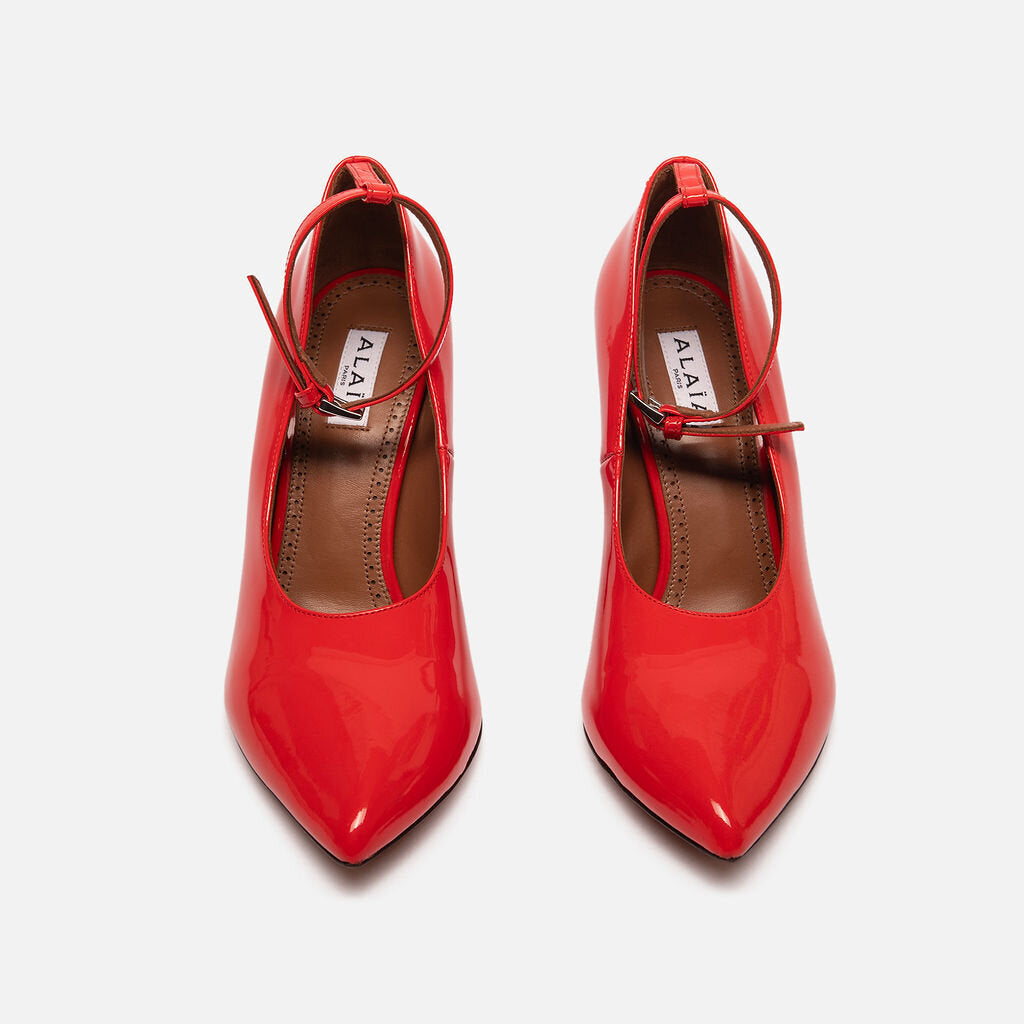Alaia Red Patent Leather "Shark" Pumps