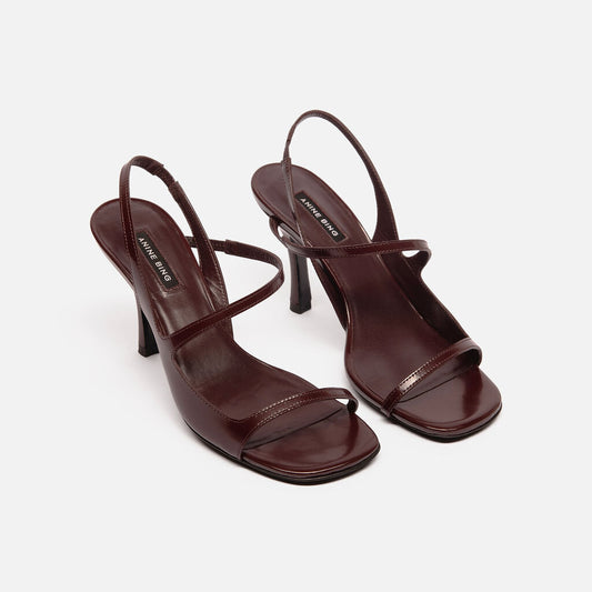 Anine Bing Burgundy Iva Sandal