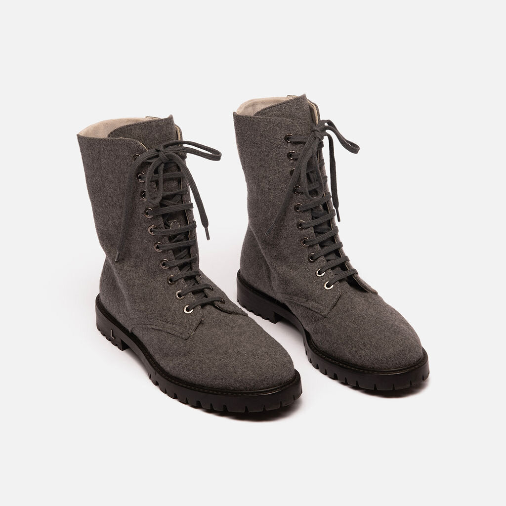 Lafayette Gray Wool Boot