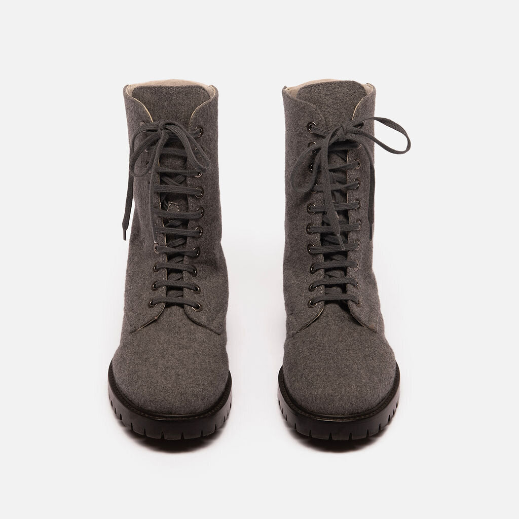Lafayette Gray Wool Boot