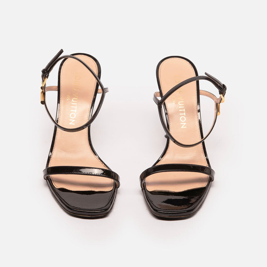 Louis Vuitton Black Patent Heel
