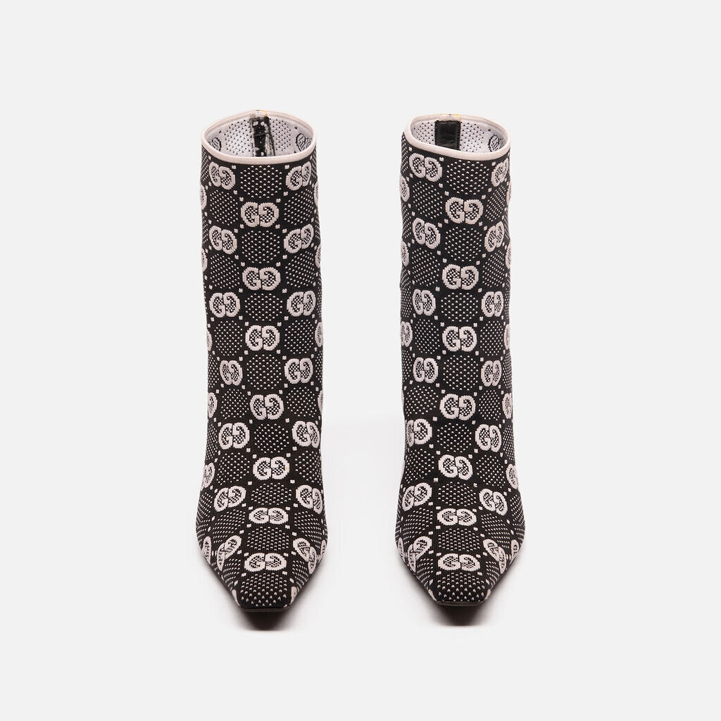 Gucci Black & White GG Boot