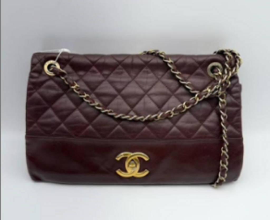 Burgundy Single Flap Bag