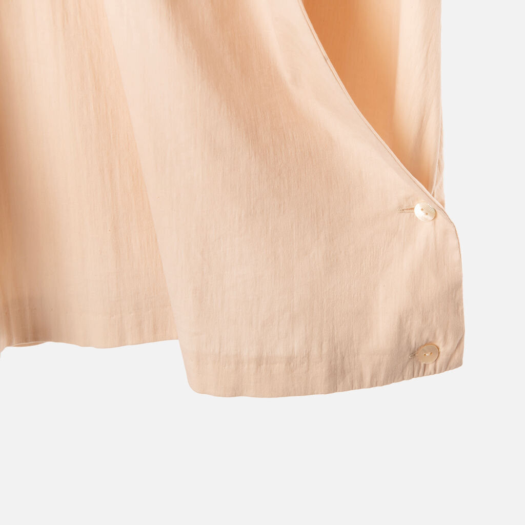Romeo Gigli Runway LT. Pink Cotton Blend Wrap Blouse