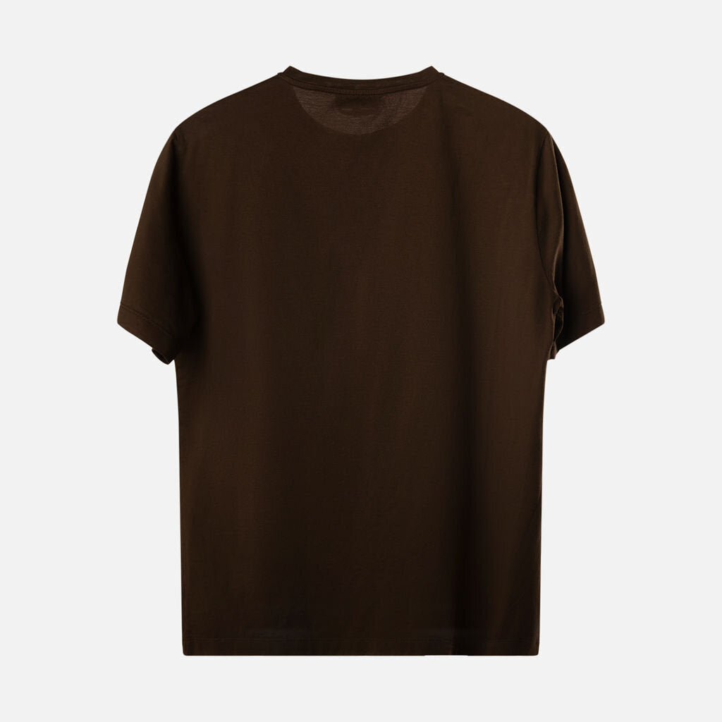 Hermes Men's Brown Printed Graphic Tee