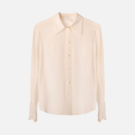 Chloe White Silk Shirt