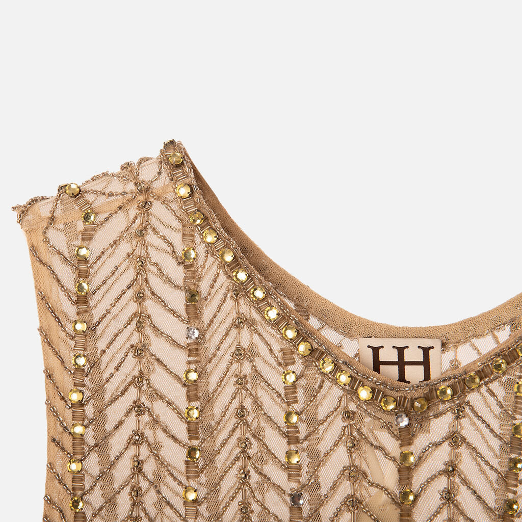 Haute Hippie Gold Sequin Tank