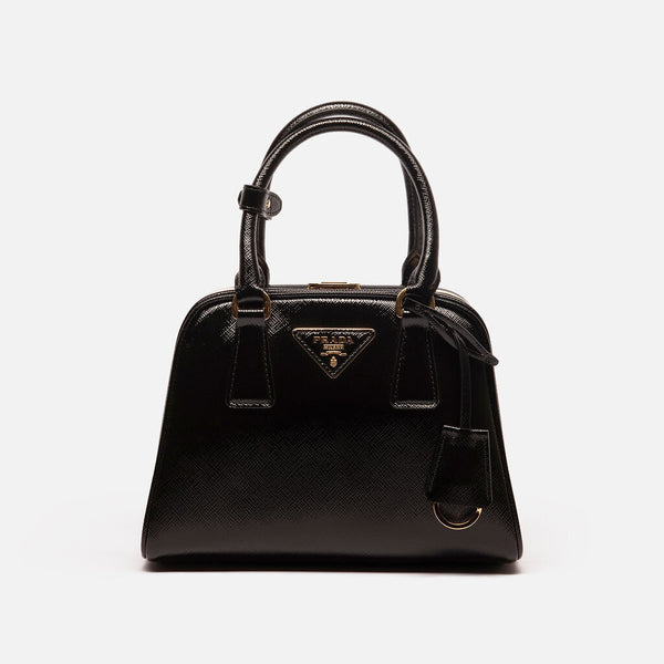 Prada Black Patent Saffiano Vernic Mini Bag
