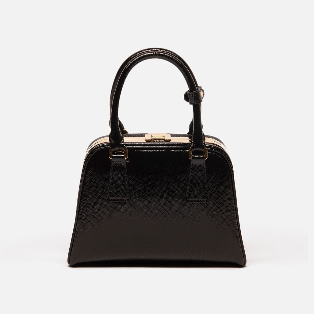 Prada Black Patent Saffiano Vernic Mini Bag