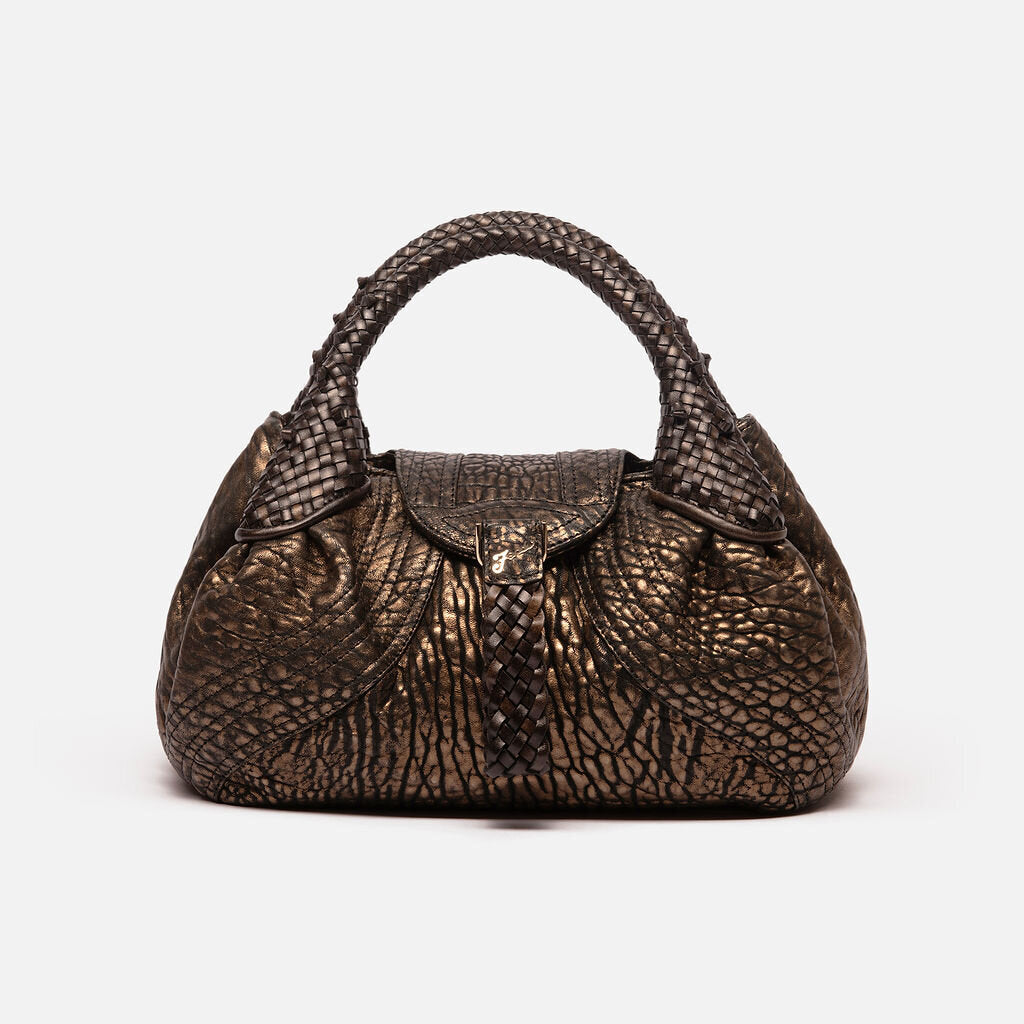 Fendi Metallic Embossed Spy Bag