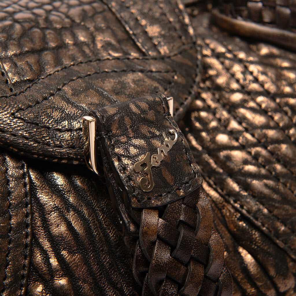 Fendi Metallic Embossed Spy Bag