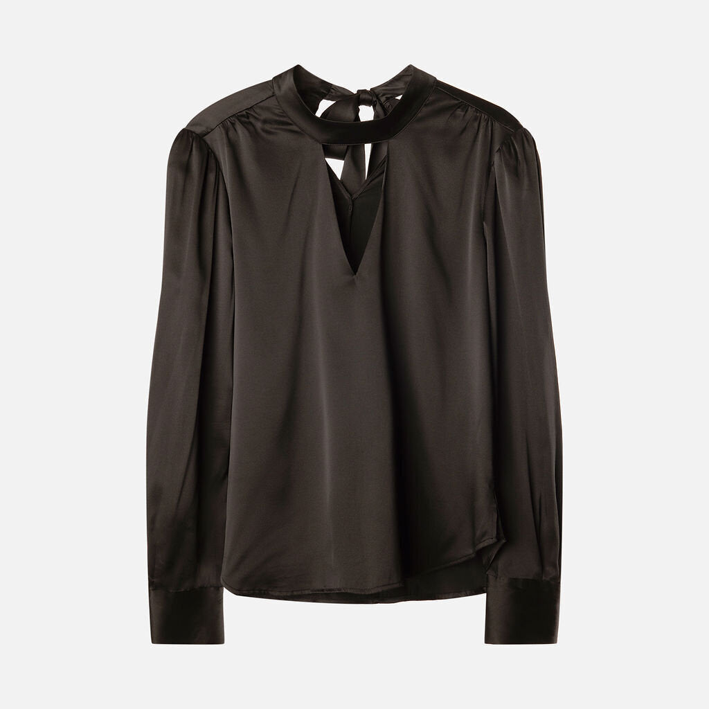 Veronica Beard Black Silk Blouse