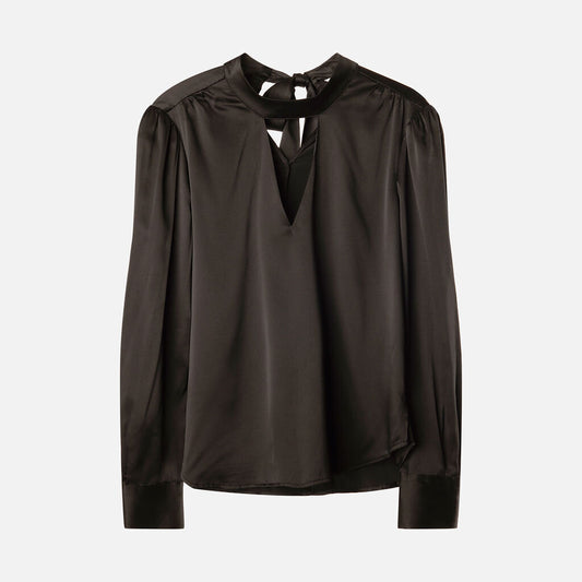 Veronica Beard Black Silk Blouse