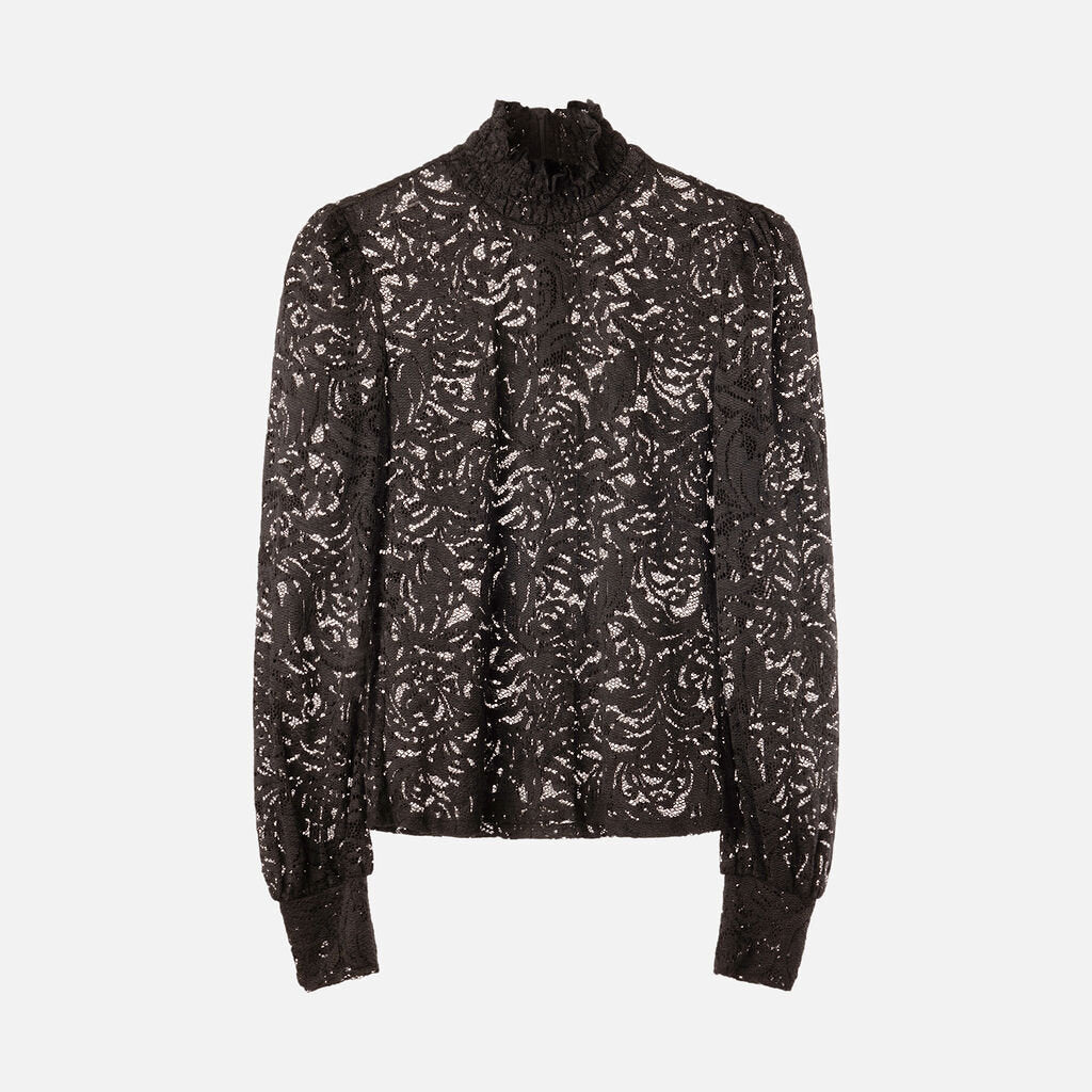 L'Agence Black Lace Top