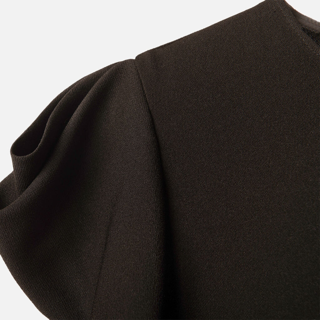 Tibi Black Triacetate & Poly Top