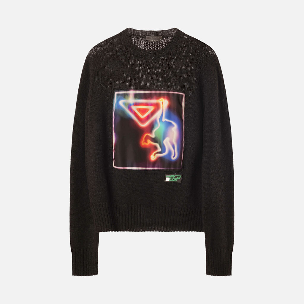 Prada Black Wool Graphic Sweater (2018)