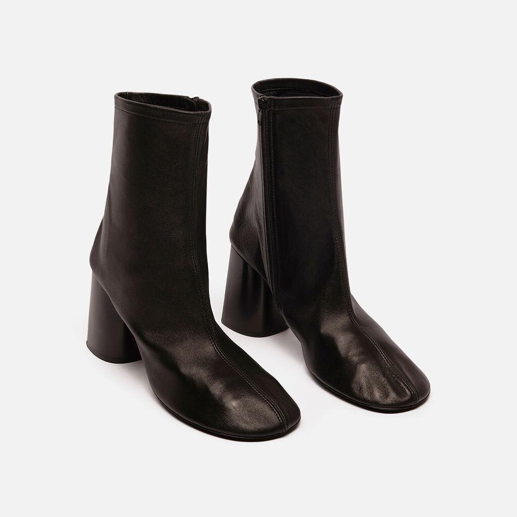 Balenciaga Black Leather Heeled Boots