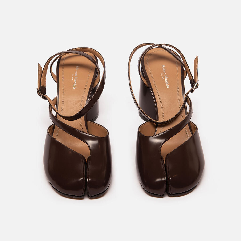Maison Margiela Brown Leather Tabi Pumps
